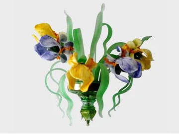 IRIS - Murano glass wall light by Sogni Di Cristallo - view 2